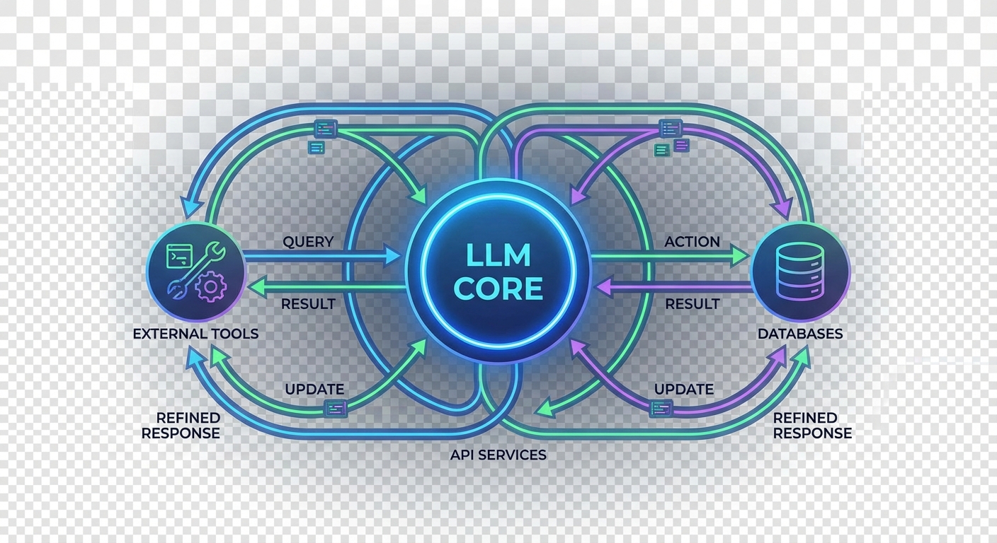 工具调用闭环流程示意图